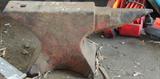 Large vintage single horn anvil. Approx. 14' x 4.5" working space. Cost for a new anvil of this size today is anywhere from $650-1000.