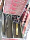 Pry bars, pipe threader accessories.