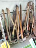 Selection from hand tools, axes, pic axes, sledges, hammers, saws, garden tools, more.