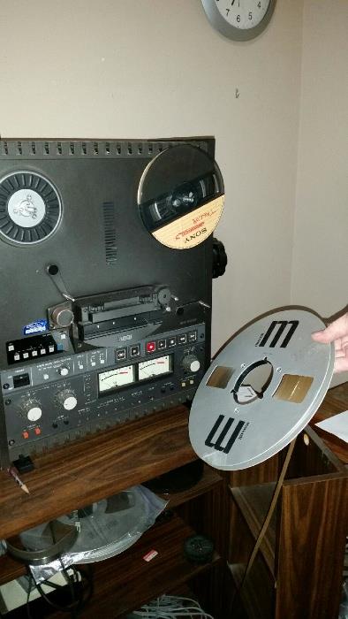 George's first reel to reel tape recording device
