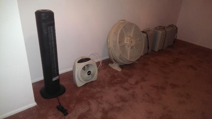 Heaters and fans; be ready for anything.