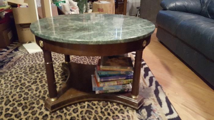 round marble top table (new)