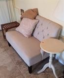 love seat, settee, antique country french side table