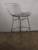 Item Description: A stylish chrome Bertoia style wire mesh bar stool.