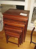 Rosewood nesting tables
