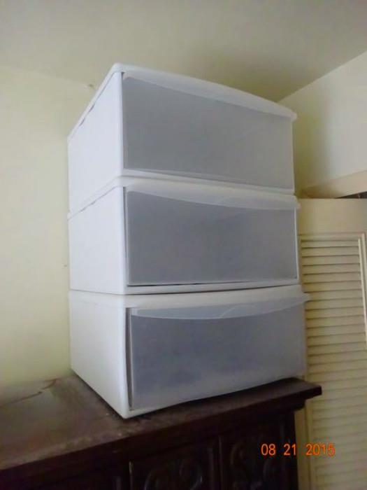 A three drawer storage piece