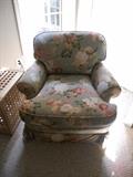 Great floral upholstered arm chair