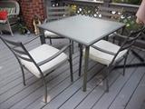 Patio table and 4 chairs