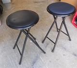 2 folding stools