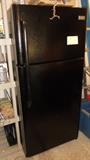 Black Frigidaire refrigerator & freezer 2012