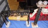 Railroad O- Gauge Flood Light Tower and Signal Bridge