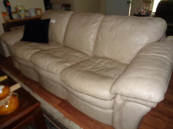 sofa, leather, part of 3 pc group