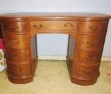 Lovely vintage kidney-shaped writing desk