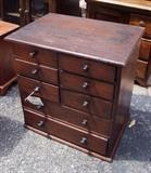 1880 8 Drawer Mahogany Specimen Cabinet