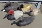 Various Hand Carved Duck Decoys, Some with Glass Eyes