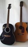 Ovation Balladeer model AA21 Applause series hollow body acoustic guitar ~ C/1960's Harmony acoustic guitar