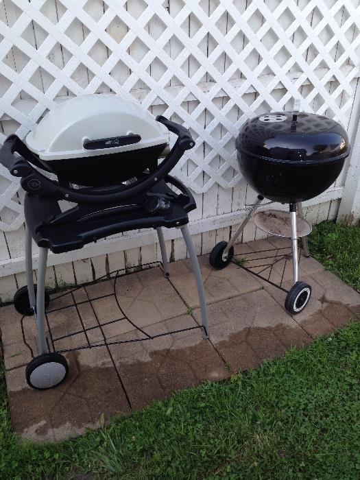NEW WEBER ELECTRIC GRILL WITH STAND. OTHER CHARCOAL GRILL