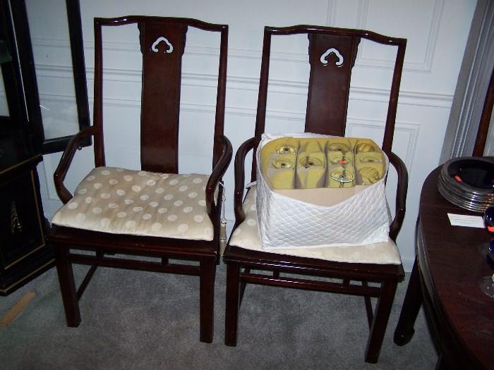 HOSTS CHAIRS FROM ASIAN DINING SET