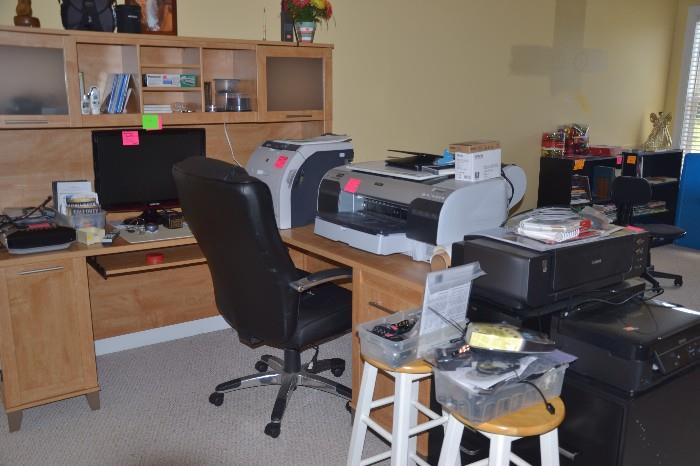 Canon Scanner, Monitor, Color Laser Printer, Epson Large Format Printer, Canon Large Format Printer (desk not for sale)