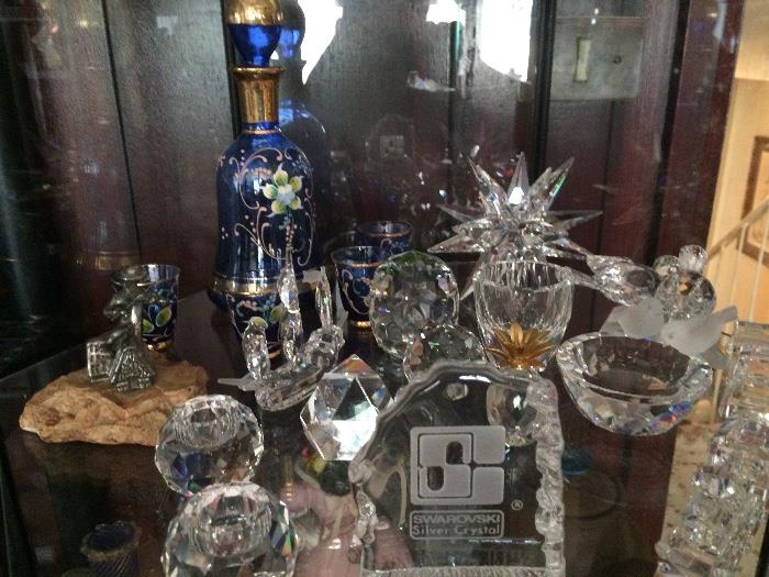 SWAROVSKI CRYSTAL AND HAND ENAMELED CZECH GLASS