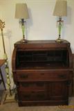 ROLL TOP DESK--ANTIQUE