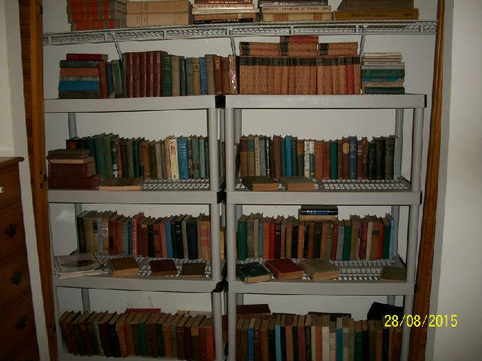 All the antique and vintage books