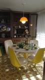 Incredible "Austin Powers" style kitchenette with retro swivel chairs..!!!