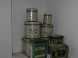Vintage spice tins