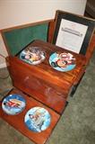 Red Skelton collector plates and framed "Pledge of Allegiance"