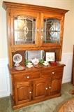 Oak china cabinet