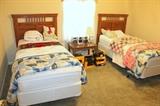 2 twin beds with pillow-top mattresses