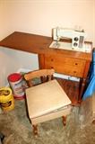 Kenmore sewing machine and chair