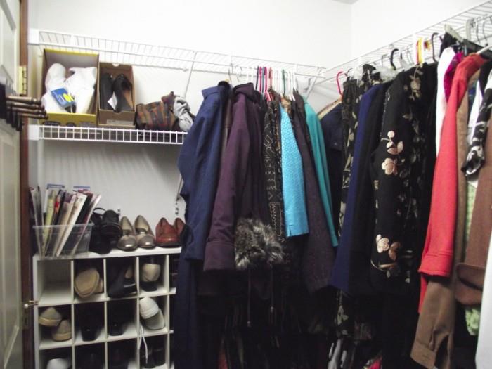 Walk-in closet full of women's large & extra large clothes (Talbot's, Leslie Fay, Alfred Dunner, Liz Claiborne, Chicos, Laura Ashley, etc.)