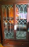 great leaded glass book case