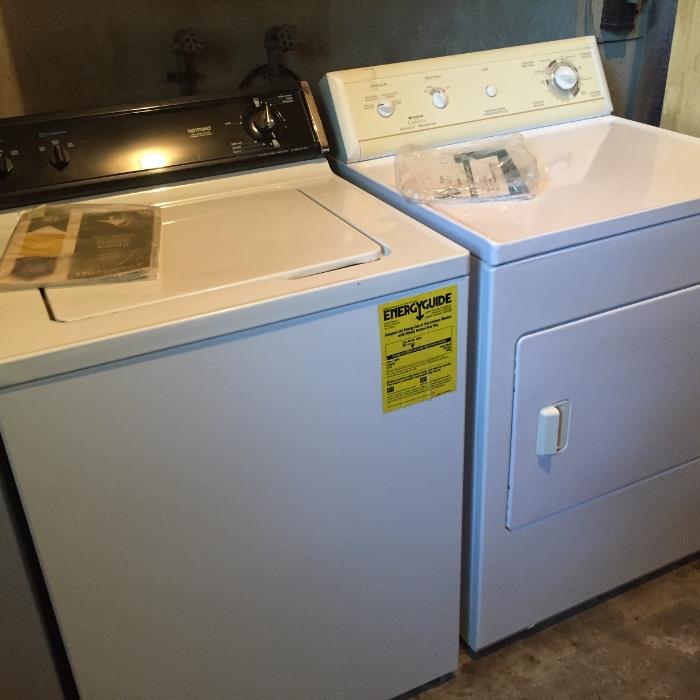 Extra capacity Washer and dryer work perfectly. All paperwork included. Don't miss out!
