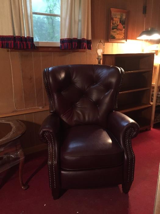 Like new leather recliner