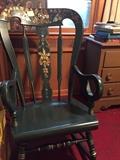 Hand painted vintage rocking chair