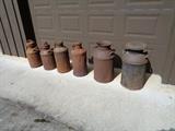 Vintage Milk, Gas and Oil Cans 