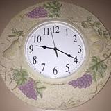GRAPE AND PEAR CLOCK