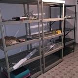PLASTIC AND METAL SHELVING UNITS