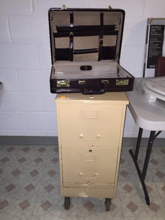 FILE CABINET AND BRIEFCASE