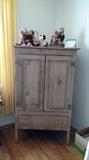 White washed pine cabinet