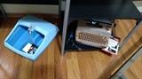 foot soak and electric typewritter