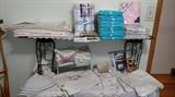 Sheets new in package Full and Twin size Hand stitched vintage pillow cases