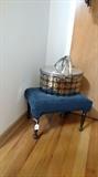 Vintage stool and tin