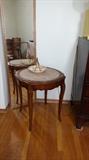 Round table with marble insert