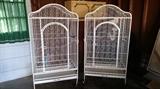 2 large bird cages