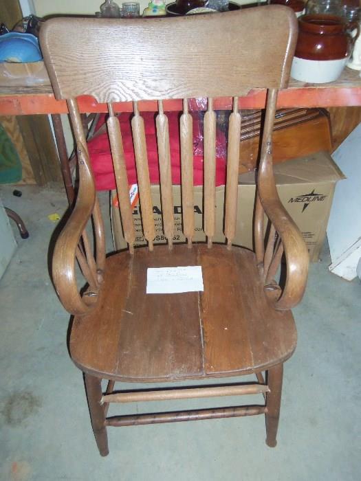 Antique Oak Chair From Stricklands Store in Concord