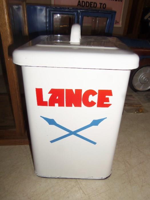 Reproduction Enamel Lance Canister