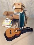 Small Guitar, Sheet Music, Records, And More